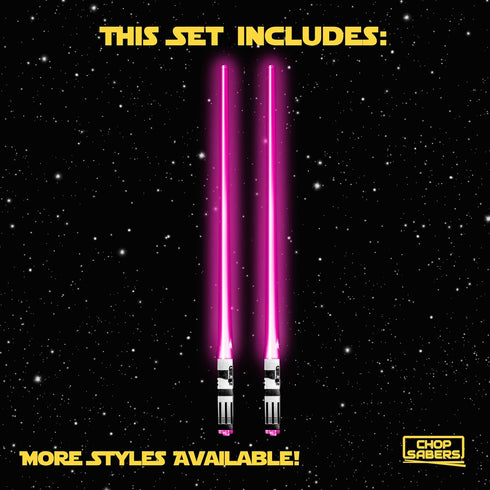Chop Sabers Light Up LightSaber Chopsticks, 1 Pair, Pink...