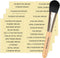 210 PCS Makeup Brush Label Stickers,Waterproof Brush Name Labels,Self-adhesive Foundation Brushes Labels for Beauty Salon and Personal Use(Clear,1...