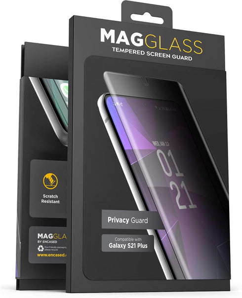 magglass Samsung Galaxy S21 Plus Privacy Screen Protector (Scratch Free/Bubble Free) Anti Spy Tempered Glass Screen Guard (Case Compatible) [Does ...