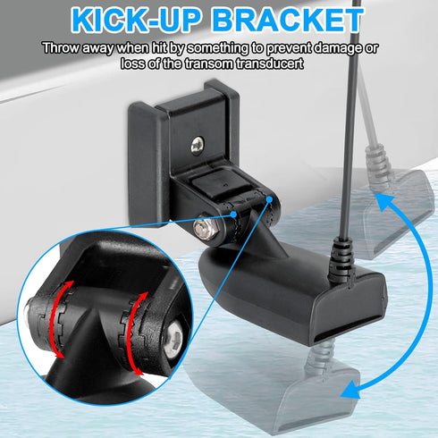 Linkstyle XNT Transducer Bracket, 7400931 Transom Mounting Hardware Kit, Transducer Mounting Plate for MHX XNT Model Transducers, MHX XNT Transduc...