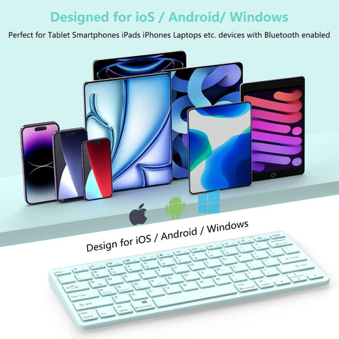 Bluetooth Keyboard for iPad, Bluetooth Keyboard Compatible iPad 10th 9th 8th, iPad Air 5th 4th, iPad Pro 13/12.9/11 inch, iPad Air 13/11 inch, Por...