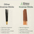 Bless-Frankincense-and-Myrrh 100%-Natural-Handmade-Hand-Dipped-Incense-Sticks Organic-Chemicals-Charcoal-Free Purification-Relaxation-Positivity-Y...