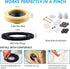 Toilet Flange with Wax Ring for Toilets Replacement Kit Includes Bolts PVC Toilet Flange Repair Kit for 3" or 4" Pipes, Fit Toilet Install & Repai...