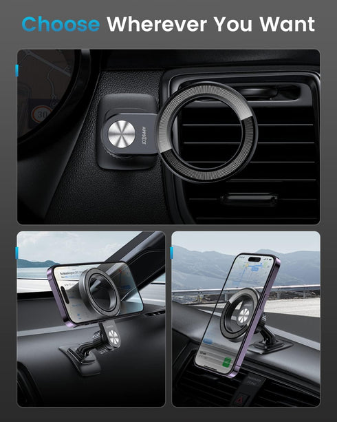 APPS2Car 2-Pack Compatible for Magsafe Phone Holder for Car - Designed for iPhone 15/14/13/12 Official Magsafe Case......