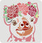FINGERINSPIRE Pig and Flower Stencil 11.8x11.8inch Reusable Pig Pattern Stencil for Painting DIY Craft Farm Animal Decoration Stencil for Painting...