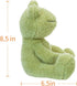 Apricot Lamb Toys Plush Velvet Frog Stuffed Animal Soft Cuddly Perfect for Child (Green Frog,8.5 Inches)...