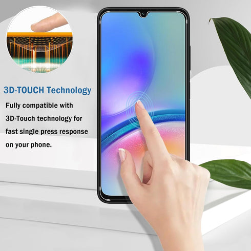 2+2 Pack for Samsung Galaxy A05s(Not A05) Screen Protector with Camera Lens Protector,Full Coverage 9H Tempered Glass Film,HD Clear Scratch Resist...