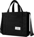 Tote Bag for Women, Small Casual Fashion Corduroy Shoulder Bag, for Work Travel Crossbody Bag Handbag with Pocket...