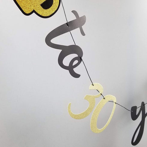 Interchangeable Numbers Cheers & Beers to Any Age Banner Cursive Banner Beer Birthday Sign Happy Birthday Anniversary Bunting Party Decorations...
