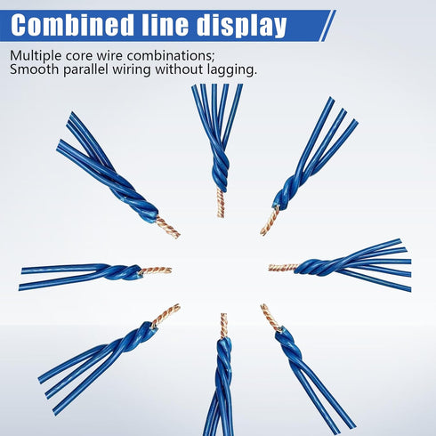 Electrical Wire Twister Bit for Drill Wire Twisting Tool 3 Way/5 Way Wire Stripping Tool and 6mm Hex Shank Cable Twister Tool Wire Stripper and Tw...