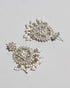 Silver Toned Indian Headpiece Maang Tikka With Earrings For Women...