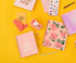 ban.do Rough Draft Mini Spiral Notebook, 9" x 7" with Pockets and 160 Lined Pages, I Am Very Busy...