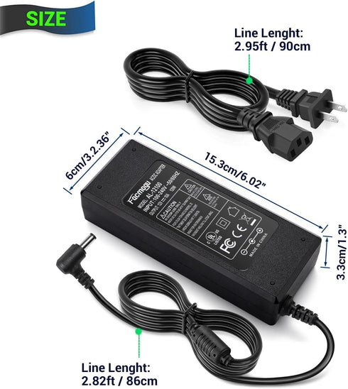 Facmogu 12V 10A Power Supply AC to DC Adapter, AC to DC Converter 100V-240V to 12V 10A 120W, 12 Volts 10 Amps Power Transformer 5.5x2.5mm & 5.5x2....