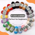Yarn for Crocheting, Crochet Yarn, Easy yarn, Beginners Yarn for Crocheting with Easy-to-See Stitches, Stitch Marker, and Elbow Needle Cotton Yarn...