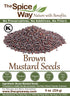 The Spice Way Brown Mustard Seeds - whole seeds, 8 oz...