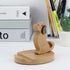 Wooden Cell Phone Holder, Wooden Smartphone Desk Holder with Anti-Slip Base for All Mobile Phones (Dog)......