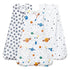 PHF Baby Sleep Sack 0-6 Months 3 Pack 100% Cotton Baby Wearable Blanket, 2-Way Zipper 0.5 TOG Toddler Sleeping Sack, Comfy Sleep Bag for Baby Boys...
