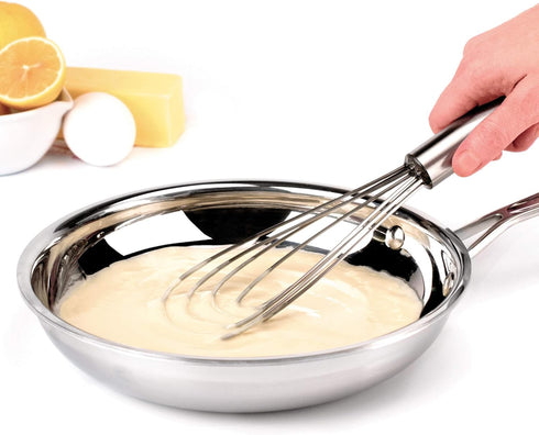 Stainless Steel Sauce Whisk, 10" - Kitchen Classic Sauce Whisks for Cooking, Blending, Mixing, Stirring, Whipping & Beating - Whisking Tool as Mix...