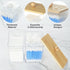 Wood Lid Qtip Holder Storage, Bathroom Cotton Ball Holder Canisters for Cotton Swab, Cotton Pad, Dental Floss Organizer, Hair Bands Container for ...