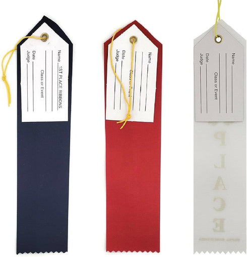 2nd Place (Red) Award Ribbon with Card & String (24 Pack)...