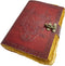 AzureGreen DOUBLE DRAGON Blank Page BOOK Handcrafted Leather Writing Unlined 5 x 7 JOURNAL (Vintage Brown)...