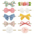 DRESHOW BQUBO Baby Girl Bows and Headbands Soft Nylon Hairbands Elastics Handmade Girls Flower Hair Accessories for Newborn Infant Toddlers Kids 1...