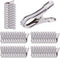 55pcs Garden Clips - 1in Large Open Stainless Steel Greenhouse Clips, Hoops Clamps for Shade Cloth Film Plant Netting, Grip Strong Heavy Duty Meta...