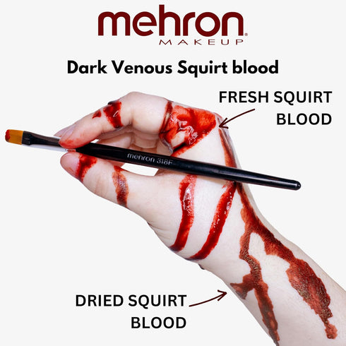 Mehron Makeup Squirt Blood (Dark Venous), 0.5 Ounce...