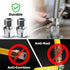 GUHD-ZD38-24C Gas Line Hose 1/2'' O.D. x 24'' Length with 0.5 in. FIP Fitting, Yellow Coated Stainless Steel Flexible Connector, 24 Inch...