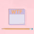 1-Count Knock Knock WTF to Do Sticky Note Pad, 3 x 3-inches (Pastel Edition)...