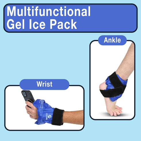 Fittest Pro Ankle Ice Pack Wrap for Swelling, Ice Pack for Ankle Injuires Reusable Ankle Cold Pack Wrap Hot Cold Therapy Ankle Ice Wrap for Sprain...