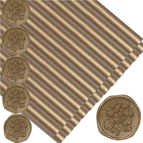 Antique Gold Wax Seal Sticks, ONWINPOR 20pcs Glue Gun Wax Sealing Sticks Beads Only Suit for 0.28'' Glue Gun, Great for Wax Seal Stamp, Wedding In...