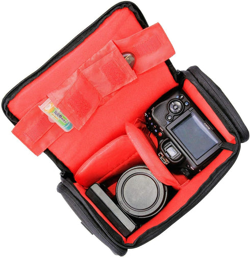 FOSOTO Camera Case Bag Compatible for Nikon D3300 D3400 D5300 D5500 D5600 D7200 D7100 D500 D90 D60 D750 D810 D610,Canon EOS Rebel T5i T6 T7i XT SL...