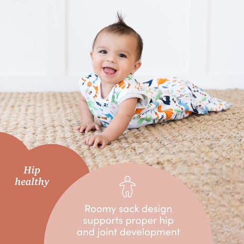 SleepingBaby Zippy Freedom Baby Wearable Blanket with Zipper Convenience - Dino - Small (3-6 Month)...