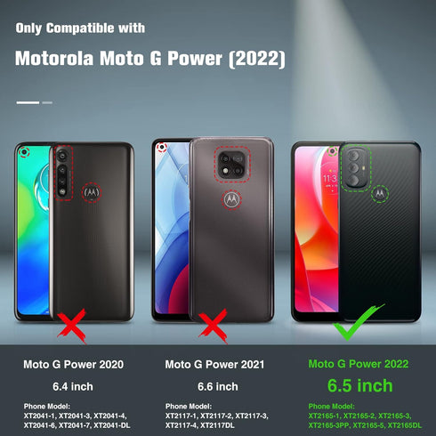 BNIUT for Motorola Moto G Power 2022 Case: Moto G Play 2023 case & Moto G Pure 2021 case - Dual Layer Protective Heavy Duty Phone Cover Shockproof...