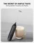 Milk Frother Handheld, ESCLAP Rechargeable Frother for Coffee, Electric Whisk Drink Mixer Handheld for Cappuccino, Frappe, Matcha, Hot Chocolate...