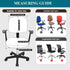 Office Computer Chair Cover Stretch Universal Jacquard Seat Slipcover 2 Piece for Desk Rotating Armless Chair, Removable Washable Anti-dust Chair ...