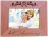 CustomGiftsNow 45th Anniversary - Engraved Natural Alder Wood Tabletop/Hanging Wooden Wedding Picture Frame (4x6-inch Horizontal)...