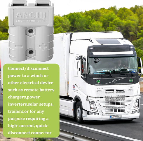 8 Pcs 10-12 Gauge Battery Quick Connector 50 Amp Battery Quick Connect Disconnect with 10/12 AWG, Wire Harness Plug Kit Cables Connect Disconnect ...