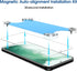 amFilm Magnetic Auto-alignment OneTouch for Samsung Galaxy S22 Screen Protector Tempered Glass 6.1" 2022 Full Coverage Fingerprint ID Compatible E...