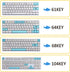 Hyekit PBT Keycaps 138 Keys Sea Salt Milk Keycaps XDA Profile Dye-Sublimation Japanese Keycaps Cute Keycaps for Cherry Gateron MX Switches Mechani...