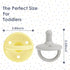 Sweet Child Pacifiers 0-18 Months, Set of 6 Ultra-Light Silicone Binkies with Collapsible Handle & 3 Air Holes for Added Safety, Best Newborn Paci...