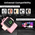 Portable Wireless Charger for Apple Watch, 2000mAh Smart Keychain Power Bank Mini Power Emergency Pod Compact Magnetic iWatch Charger for Apple Wa...