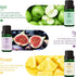 Fruit Essential Oils, MitFlor Premium Fragrance Oil for Candle Soap Making, 6x10ml, Summer Refreshing Diffuser Oil Scents, Guava, Strawberry, Pass...