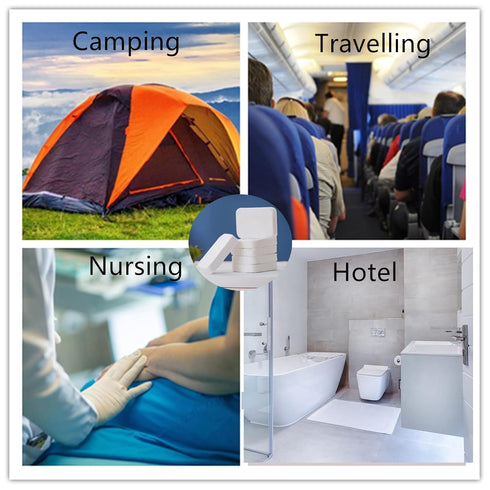 Compressed Towel Tablets - Disposable Travel Towels Face Wipes Cotton Coin Tissue for American Camping Hiking Sports Outdoors Gears Portable Compa...