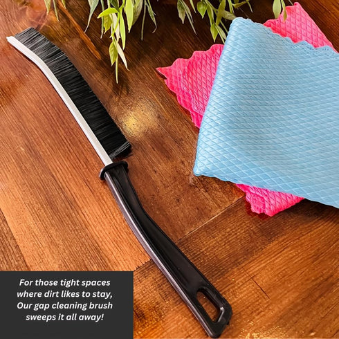 3 Pcs Hard Bristle Crevice Cleaning Brush. Multifunctional, These Brushes are Designed for Various Household tasks Like. Home, Kitchen, Window, Ba...