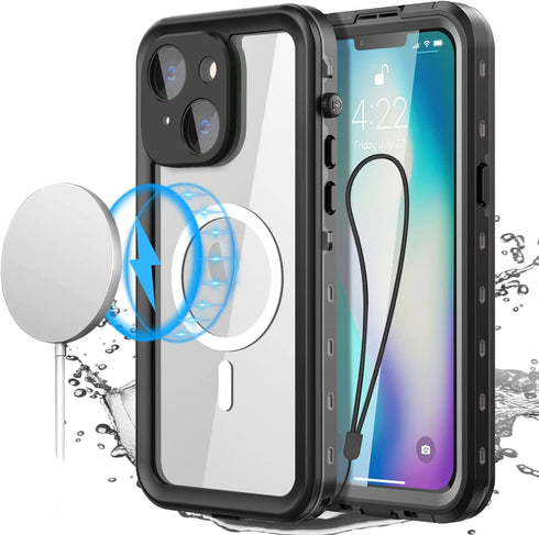AICase for iPhone 14 Case Waterproof, Compatible with Magsafe Magnetic Protective iPhone 14 Phone Case, Water Proof Mag Safe Magnet Shockproof Ful...