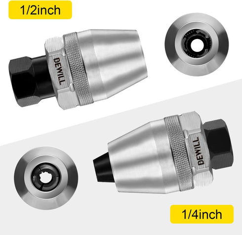 Broken Bolt Remover, Stud Extractor Tool to Locks and Removes 1/4-Inch to 1/2-Inch Rounded Studs, Hexagonal Flat - Suitable for Rust, Painted, Dam...