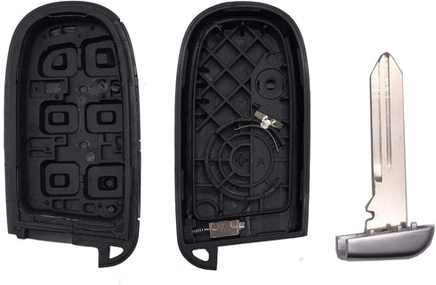5 Buttons Remote Smart Key Fob Shell Case Fit for Jeep Grand Cherokee Dodge Challenger Charger Dart Durango Journey Chrysler 300 Keyless Entry Rep...