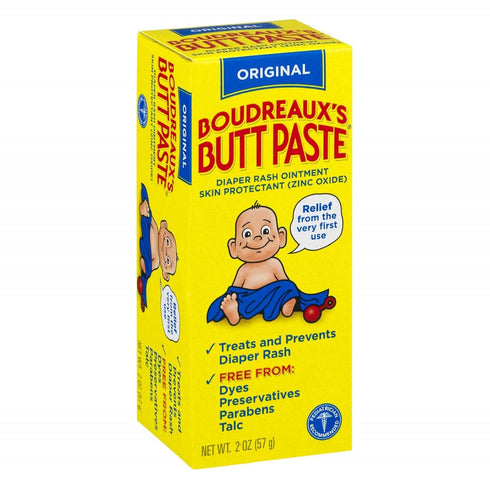 Boudreaux's Butt Paste Diaper Rash Ointment | Original Formula | 2-Ounces Tube | 1-Unit...